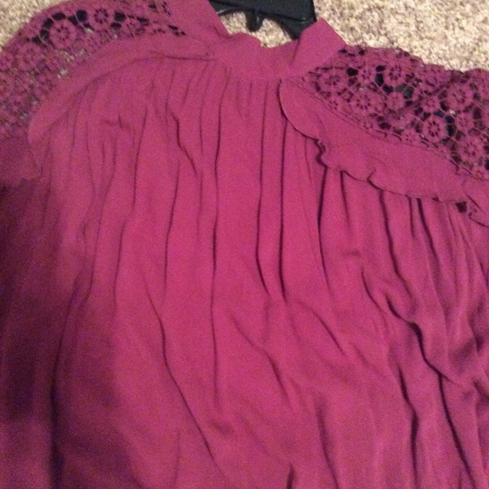 Free People Raspberry Shirt. - Picture 4 of 4